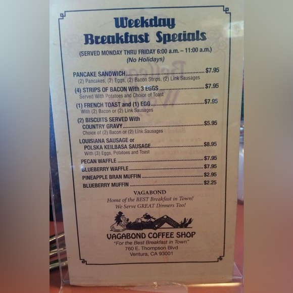 Rare VAGABOND RESTAURANT-Ventura California - Shirt - Small - Picture 4 of 7